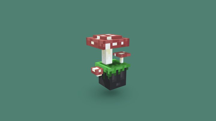 (MINECRAFT) Champi hat 3D Model