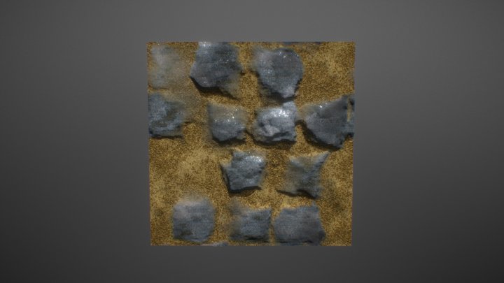 Sand and Stone 3D Model