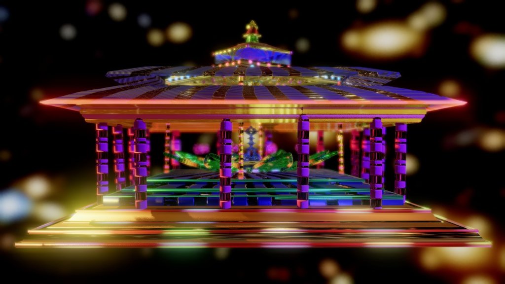 Kalachakra Mandala Temple (animate)