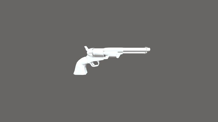 Revolver Clasico 3D Model