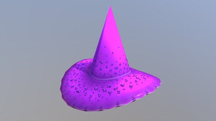 *R!* Witches' Summer Hat 3D Model