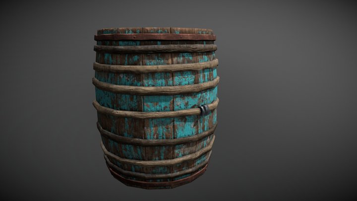 New Barrel 3D Model