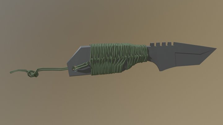 Hunting Knife 3D Model