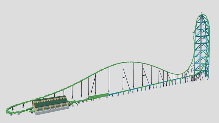 Kingda Ka - Lego 3D Model