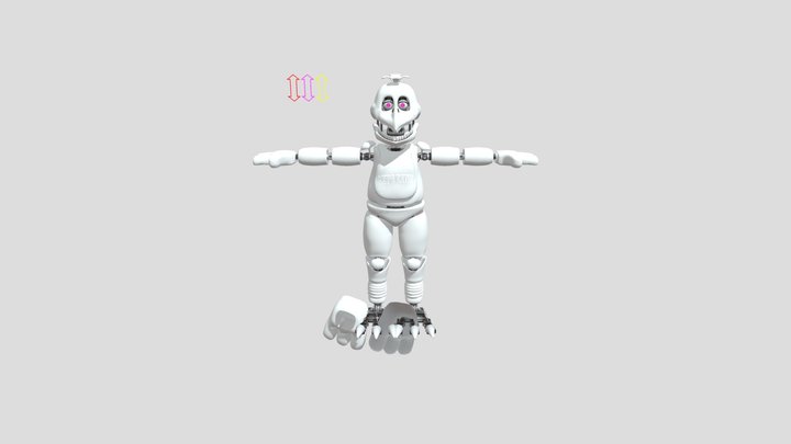 Image To Stl.com_ Un Withered Chica 3D Model
