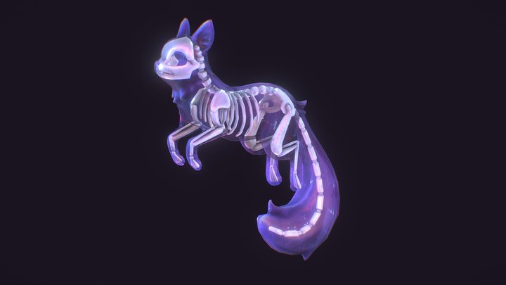 Ghost Kitty 3D Model