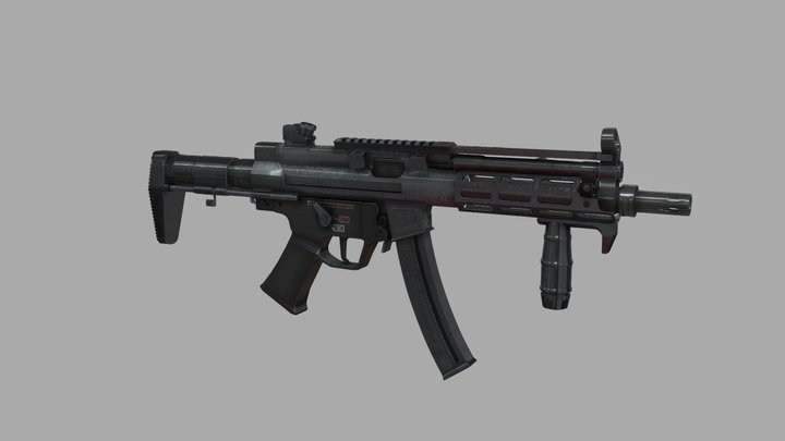 FPS Guns 4K - Smg 3 3D Model