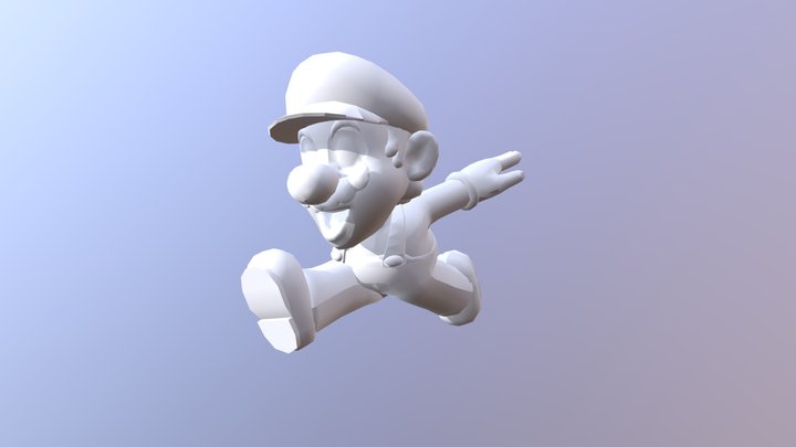 Mario Anime Run 3D Model