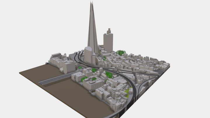 3D Model of London - Level 2 TQ3280 SE SAMPLE 3D Model
