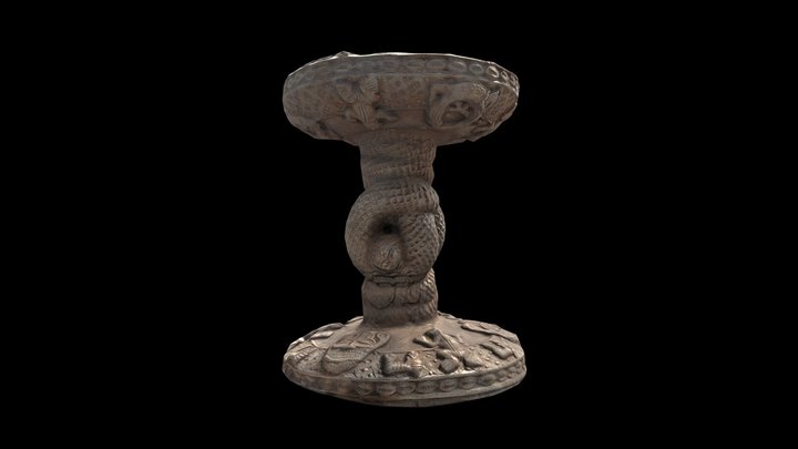 Throne stool of Oba Eresoyen 3D Model