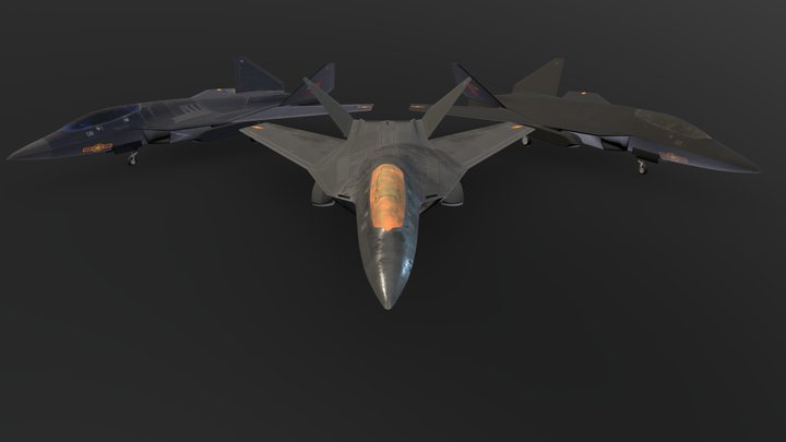 Viettel Fighter VF50 "Red Eagle" – Gratis 3D-model STL