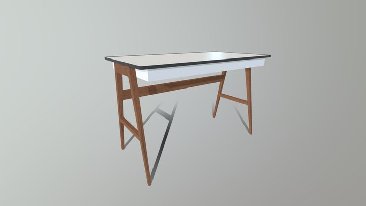 Office Table S1M1 3D Model
