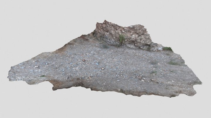Dry Riverbed 3D Model
