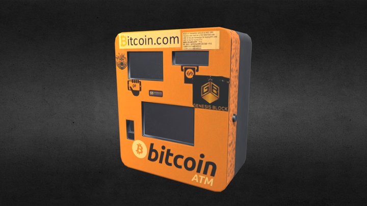 Change Bitcoin box 3D Model