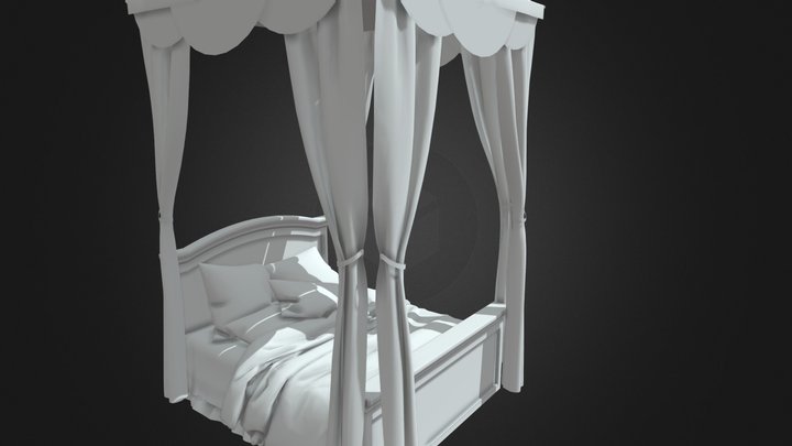 Victorian Era Bed 3D Model