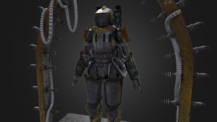 Steampunk Robot- Knight 3D Model