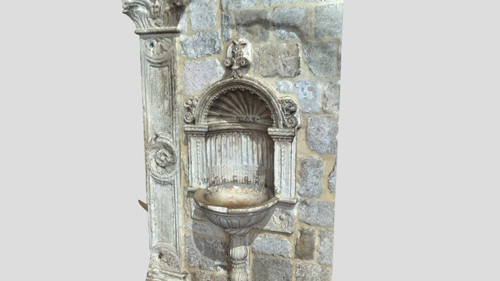 Dubrovnik Stone Basin 3D Model