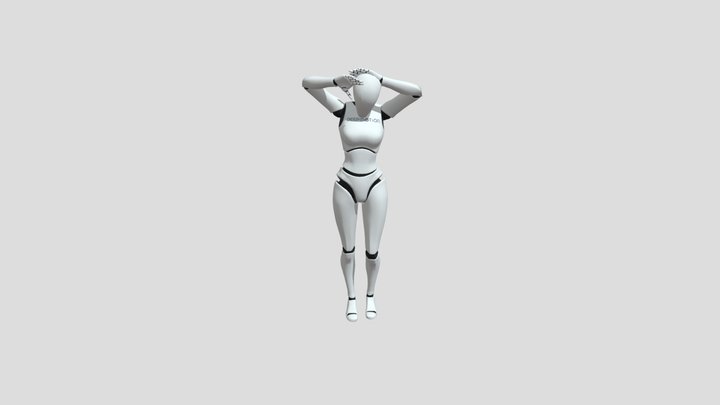 Dunhuang Dance Adult Female 3D Model