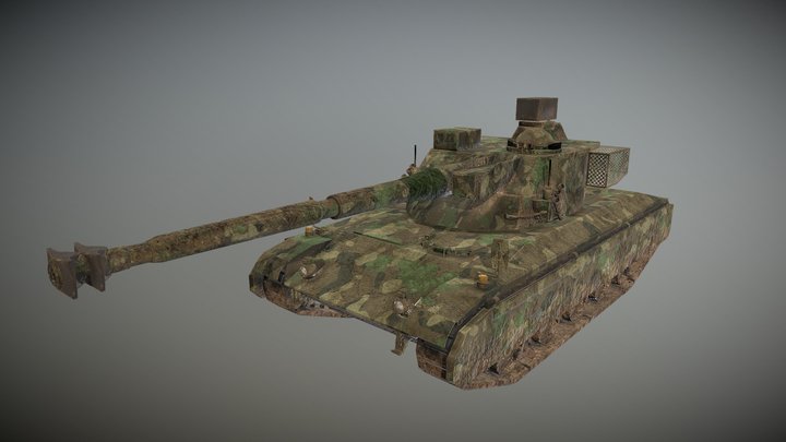SK-105 Kürassier Forest 3D Model
