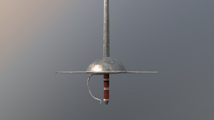 Cup hilt Sidesword 3D Model