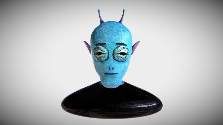 Alien Bust 3D Model