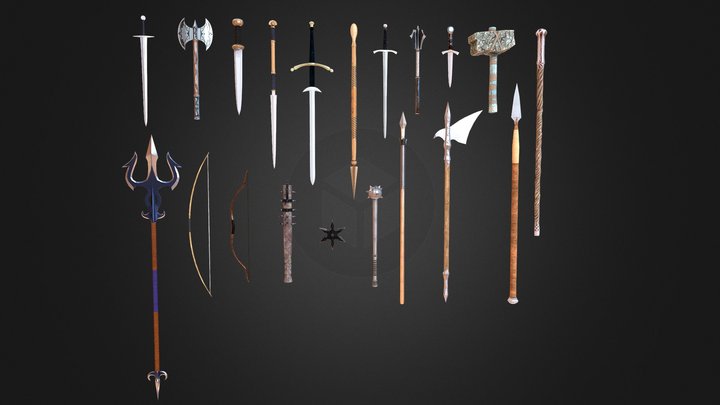 RPG Weapon Pack 3D Model
