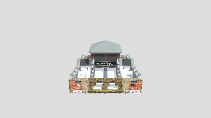Black Ops Inflatable Obstacle Course 3D Model