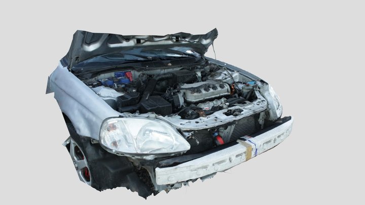 3D Scanned Engine Bay - Honda Civic 3D Model