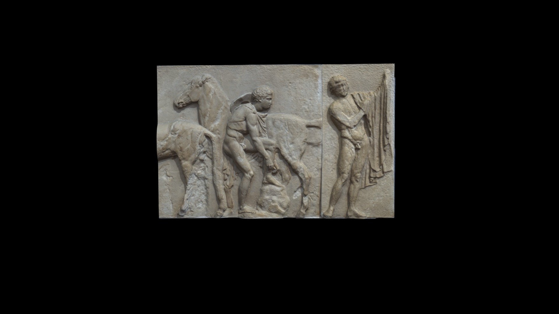 Parthenon West Frieze: XVI and Portion of XV JSW