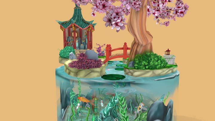 Mulan's Retreat 3D Model