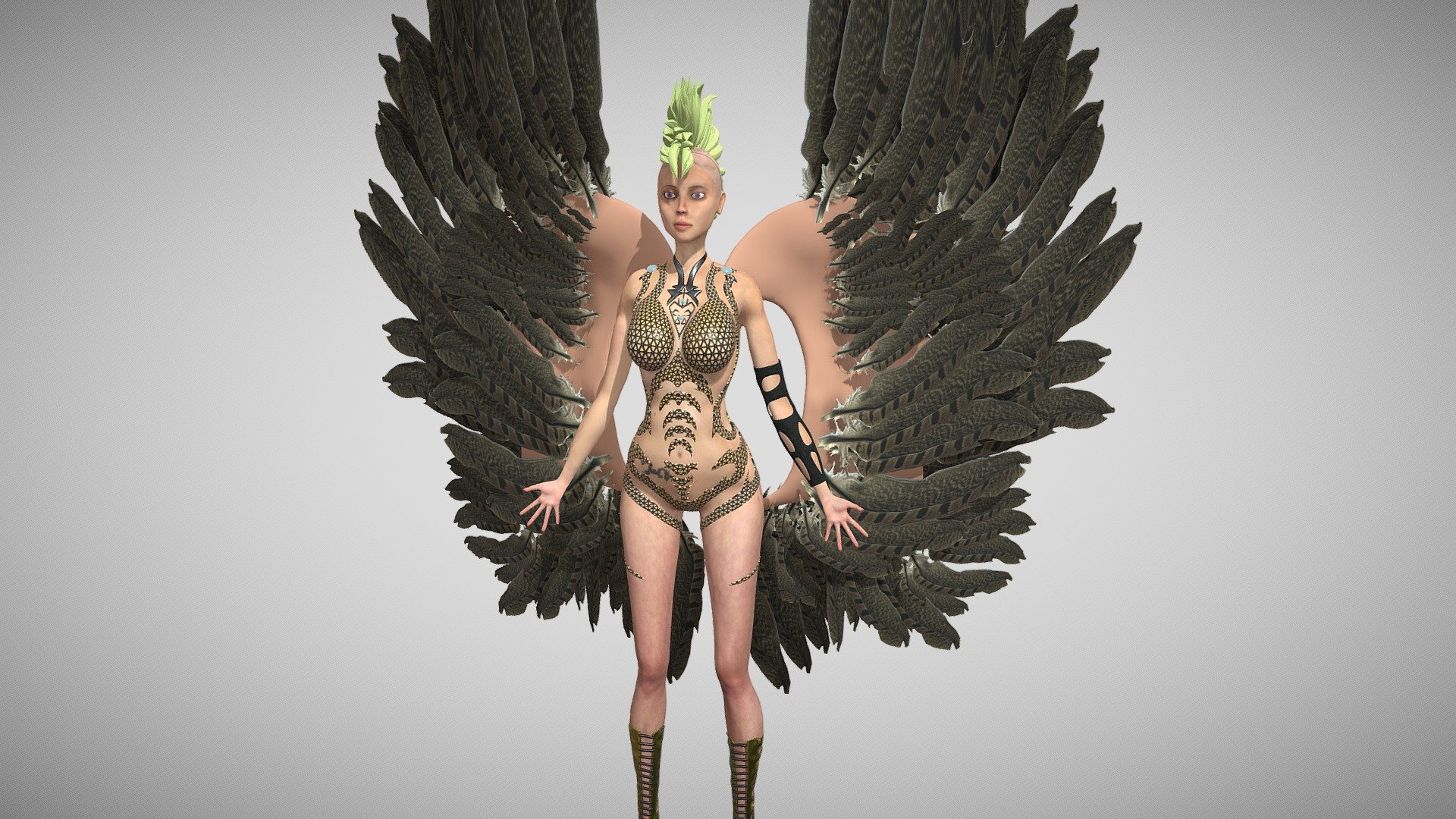 Angel Hawk Woman