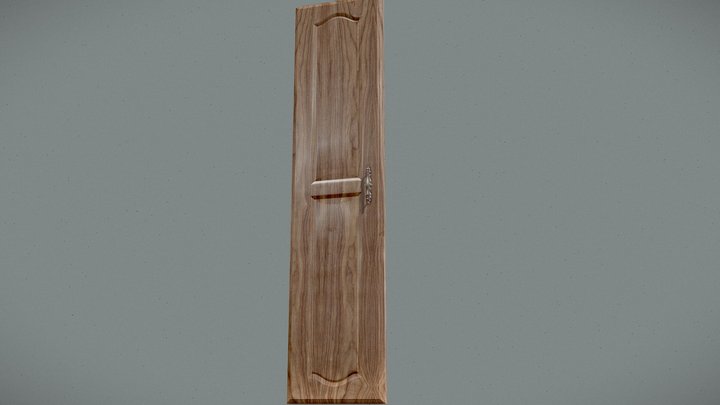 Simple Closet Door 3D Model