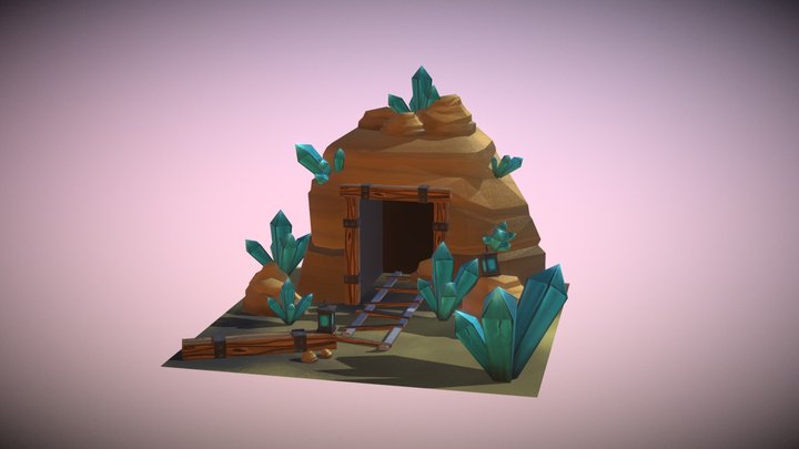 Fantasy Mine Model 3D Model