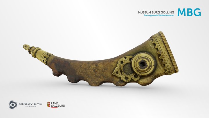 Powder horn 3D Model