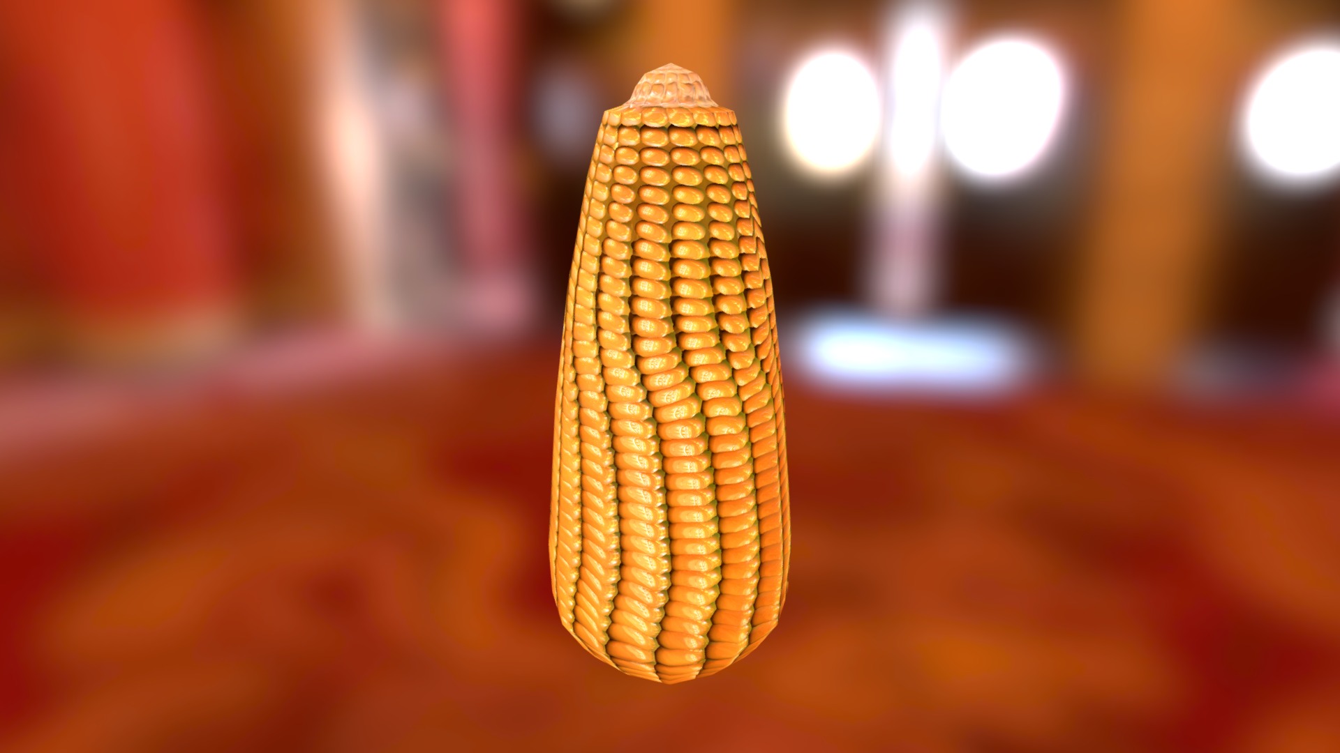 3D model Corn cob - This is a 3D model of the Corn cob. The 3D model is about a corn on the cob.