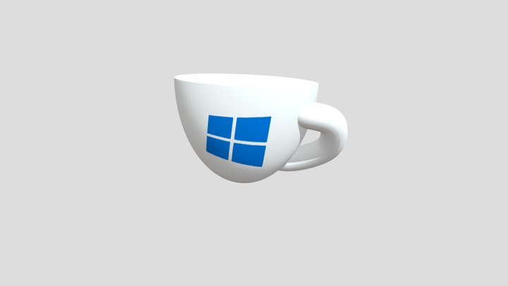 Windows Cup 3D Model