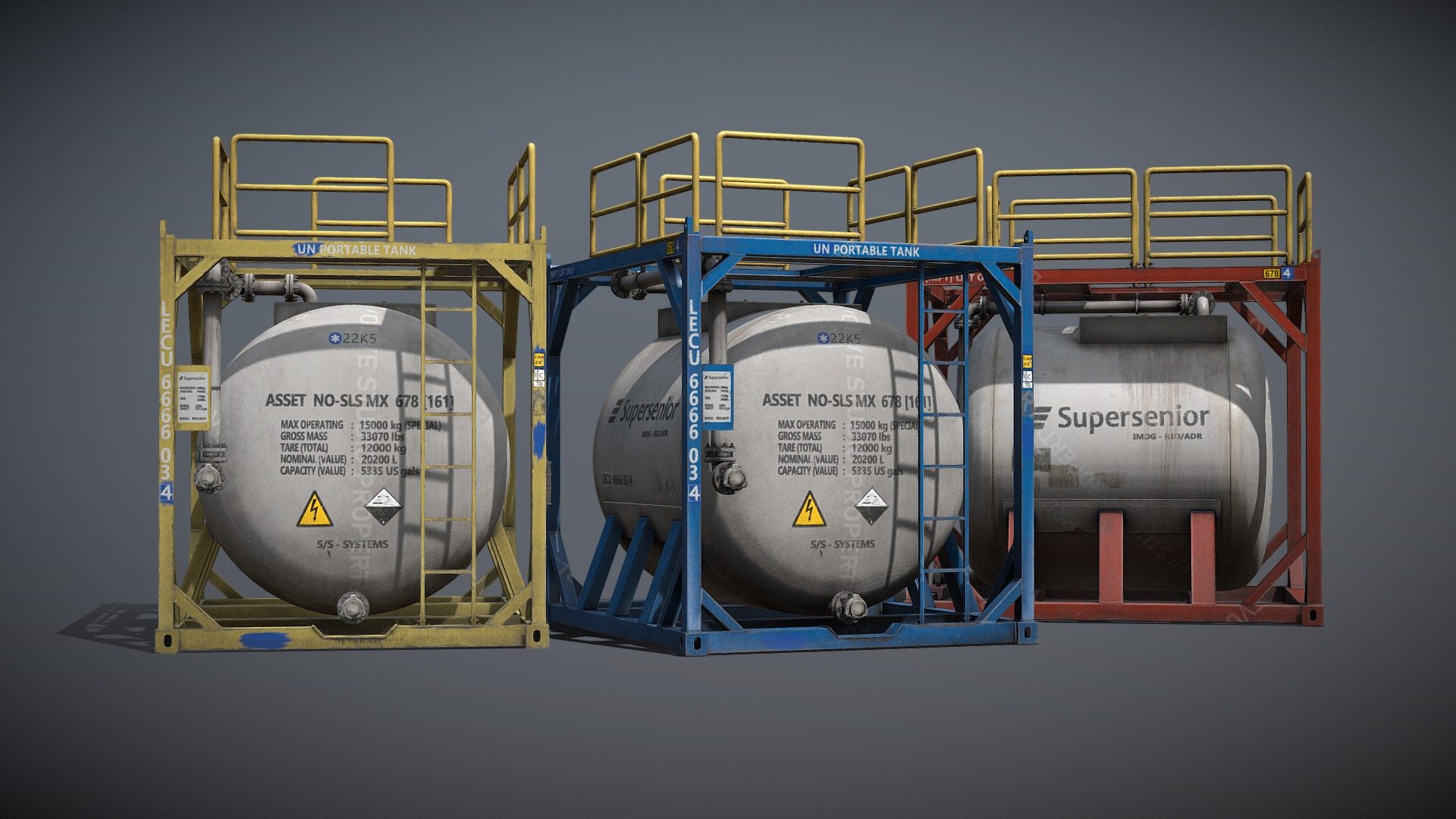Gas Tank Industrial Prop - 3D model by Gerhald [8197d46] - Sketchfab