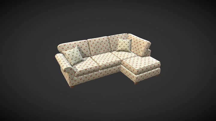 Sofa Classic [Lowpoly] 3D Model