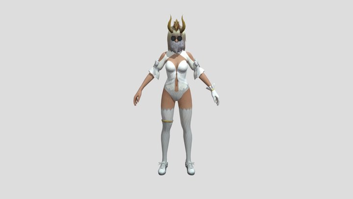 Free Fire Female Bundle 1 3D Model