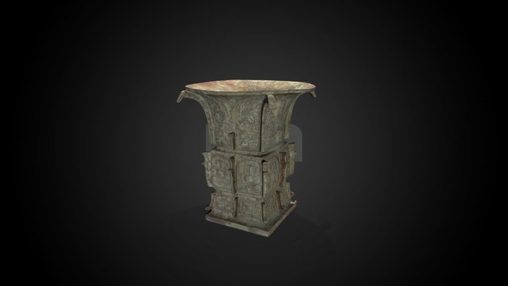 Zun wine vessel, 10th C BCE – Kostenloses 3D-Modell STL