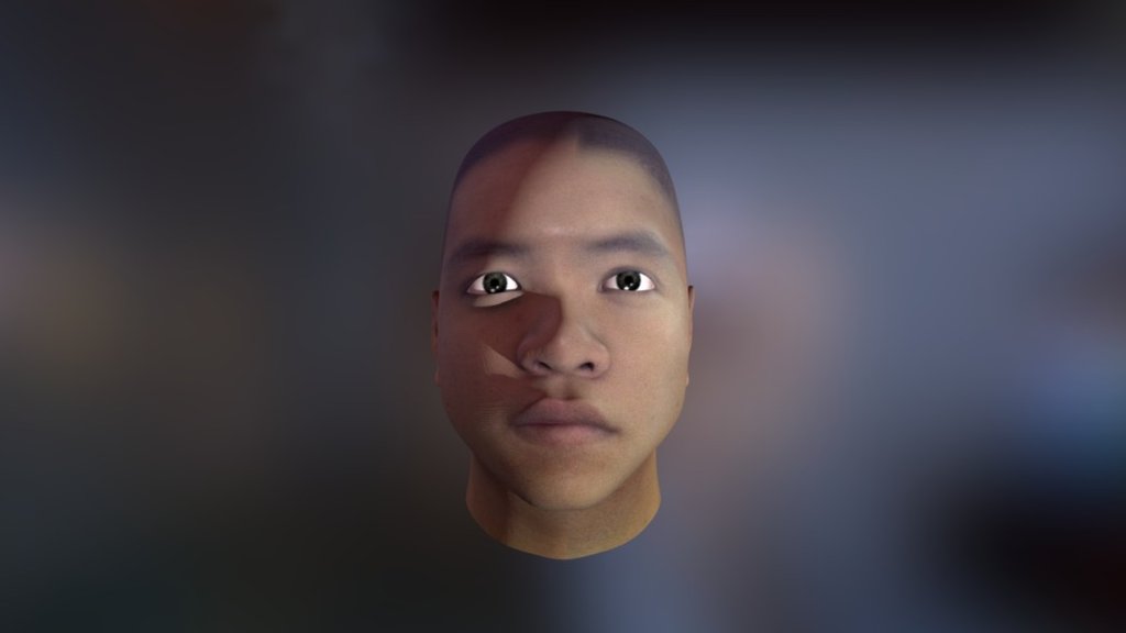 My face in Blender