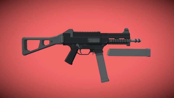 UMP-45 (Low Poly) 3D Model
