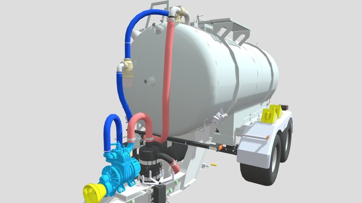 Jurop PN 58 pump on a V  (Zn, MZHU-8 with boom) 3D Model