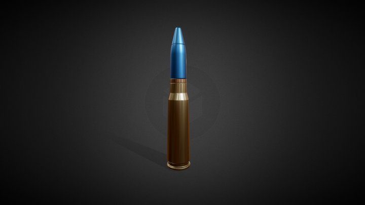 20mm Vulcan Round 3D Model