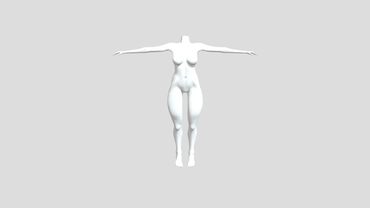 Free Female Body 3D Model
