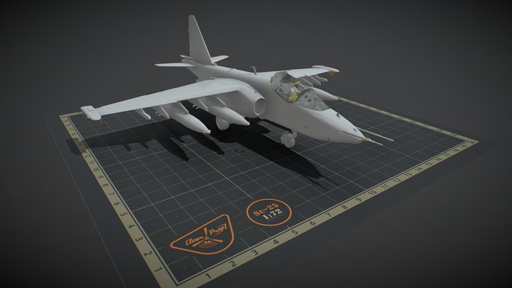 Su-25 1:72 #72017 3D Model