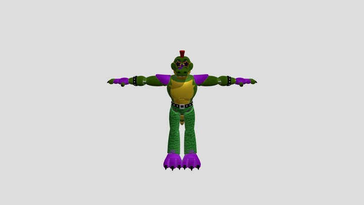 Glam Monty Retex 3D Model
