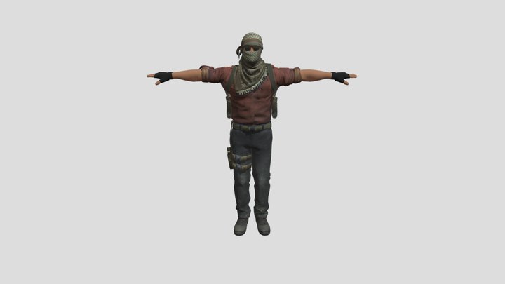 Premium PSD  3d male character t pose