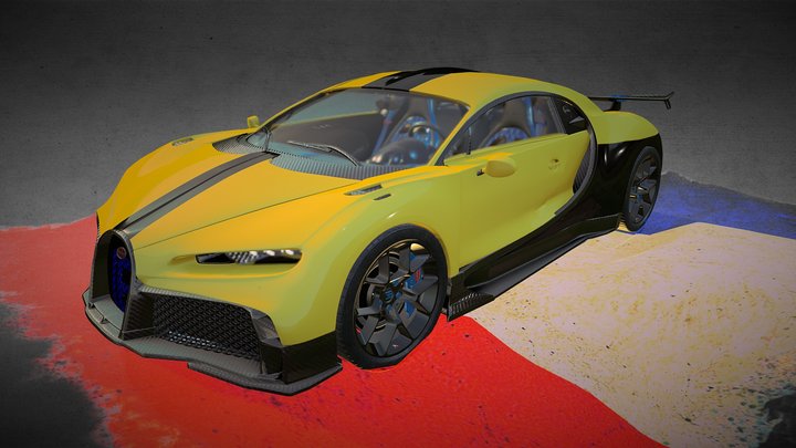 Bugatti Chiron PurSport by tulex_art 3D Model