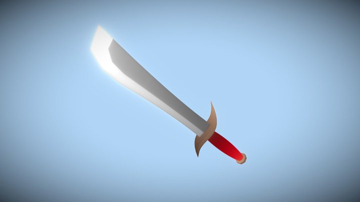 Iron Knife (Low Poly) 3D Model